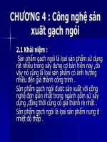 Chương 4: Công nghệ sản xuất gạch ngói doc