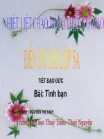 Giáo án điện tử tiểu học môn đạo đức: Tình Bạn pdf