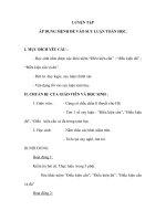 LUYỆN TẬP ÁP DỤNG MỆNH ĐỀ VÀO SUY LUẬN TOÁN HỌC. ppt