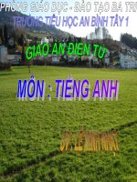 Giáo án điện tử tiểu học: tiếng anh lớp 5 Unit 11 Places of Interest pps