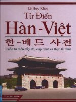 Từ điển Việt – Hàn tập 1 part 1 ppsx