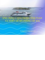 Ứng dụng Catia trong tính toán và thiết kế mô phỏng cơ khí docx
