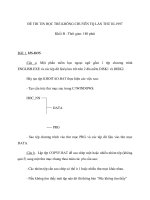 ĐỀ THI TIN HỌC TRẺ KHÔNG CHUYÊN TQ LẦN THỨ III-1997 pps