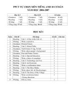 Giáo án anh văn 10 căn bản HKI ppsx