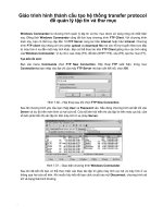 Giáo trình hình thành cấu tạo hệ thống transfer protocol để quản lý tập tin và thư mục p1 ppt