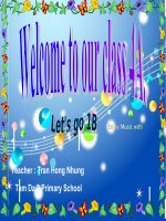 Giáo án điện tử tiểu học: tiếng anh unit 8 Lets learn what do you like pptx