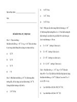 ĐỀ KIỂM TRA TỰ CHỌN K11 docx