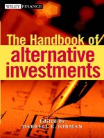 The Handbook of Alternative Investments potx