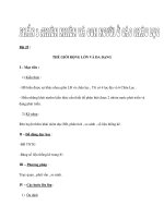 Bài 25 : THẾ GIỚI RỘNG LỚN VÀ ĐA DẠNG docx