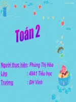 Giáo án điện tử tiểu học: Toán lớp 2 về số 12 ppsx