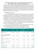 MỘT SỐ NÉT CHÍNH VỀ CÔNG TY CỔ PHẦN CHỨNG KHOÁN NGÂN HÀNG NÔNG NGHIỆP VÀ PHÁT TRIỂN NÔNG THÔN pot