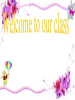 Giáo án điện tử tiểu học môn tiếng Anh:My school subjects doc