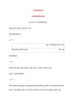 Lý thuyết y khoa: Tên thuốc AMEBISMO AMERIPHARM doc