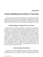 Introduction to ENVIRONMENTAL TOXICOLOGY Impacts of Chemicals Upon Ecological Systems - CHAPTER 6 docx