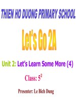 Giáo án điện tử tiểu học môn tiếng anh: Tiếng anh lớp 3 ppsx