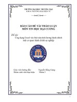 Thảo luận tin ud của excel trong bài toán tính lương pps