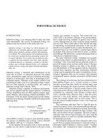ENCYCLOPEDIA OF ENVIRONMENTAL SCIENCE AND ENGINEERING - INDUSTRIAL ECOLOGY docx