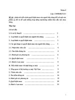 thảo luận hành vi mua - nhóm 8 docx