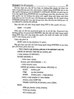 Giáo trình hướng dẫn lý thuyết kèm theo bài tập thực hành Orale 11g tập 2 part 2 doc