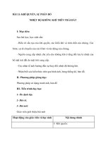 BÀI 11: KHÍ QUYỂN, SỰ PHÂN BỐ NHIỆT ĐỘ KHÔNG KHÍ TRÊN TRÁI ĐẤT potx