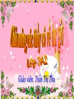 Giáo án điện tử tiểu học: Bảng nhân 9 pdf