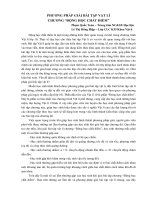 Phương pháp giải bài tập vật lí chương 