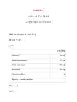 Lý thuyết y khoa: Tên thuốc ANAXERYL ppt