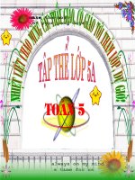 Giáo án điện tử tiểu học: Cộng số đo thời gian doc