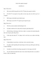 Câu hỏi trắc nghiệm chương10 pdf