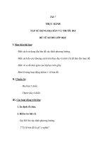 Tiết 7 THỰC HÀNH TẬP SỬ DỤNG ĐỊA BÀN VÀ THƯỚC ĐO ĐỂ VẼ SƠ ĐỒ LỚP pdf