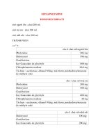 Lý thuyết y khoa: Tên thuốc HEXAPNEUMINE DOMS-RECORDATI pdf