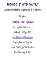 Giáo án điện tử tiểu học môn lịch sử: Tiến vào dinh Độc lập doc