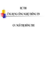 Giáo án điện tử tiểu học: Tập đọc bông hoa niềm vui potx