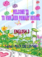 Giáo án điện tử tiểu học môn tiếng anh: Tiếng anh lớp 3 doc