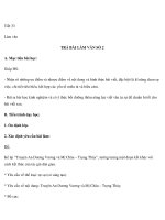 Tiết 33 Làm văn TRẢ BÀI LÀM VĂN SỐ 2 pot