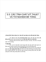 Các tính chất kỹ thuật và thí nghiệm bê tông ppsx