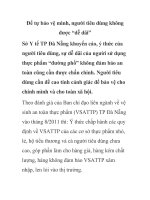 Để tự bảo vệ mình, người tiêu dùng không được “dễ dãi” pps