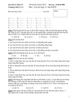 Đền thi kiểm tra kỳ 2 lớp 10 ban khtn ppsx