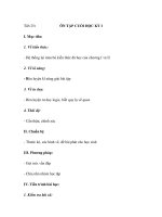 Tiết 25: ÔN TẬP CUỐI HỌC KỲ I pptx