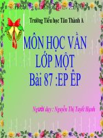 Giáo án điện tử mầm non: Tập đọc vần ep pps