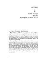 Kỹ thuật và quản lý hệ thống nguồn nước ( Đại học Quốc gia Hà Nội ) - Chương 2 docx