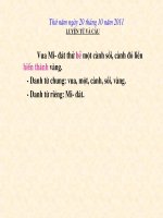 Giáo án điện tử mầm non: Bài giảng về Động Từ pps