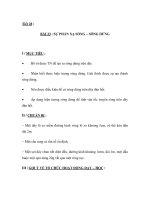 BÀI 23 : SỰ PHẢN XẠ SÓNG  SÓNG DỪNG doc