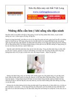 Những điều cần lưu ý khi uống sữa đậu nành docx