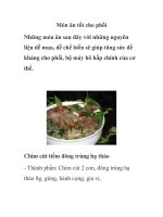 Món ăn tốt cho phổi pdf