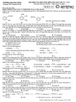 Đề thi thử ĐH lần môn hóa lớp 12 pps