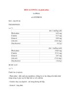 Lý thuyết y khoa: Tên thuốc BIOCALYPTOL pot