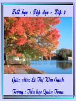 Giáo án điện tử tiểu học: Tập đọc lớp 2 doc