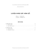 Luyện khảo sát hàm số