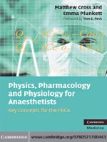 Physics, Pharmacology and Physiology for Anaesthetists - 1 pps